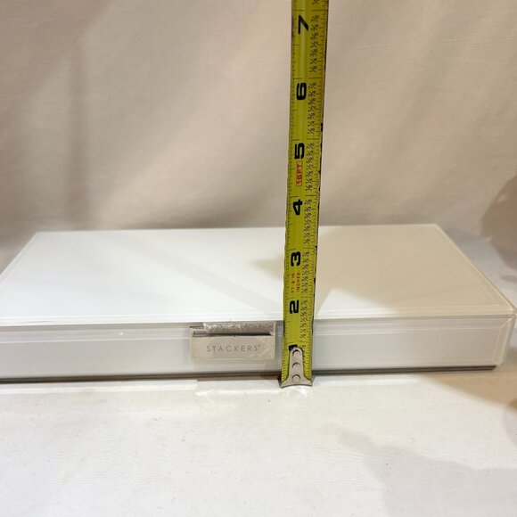 Stackers White Glass Jewelry Box - Picture 3 of 9